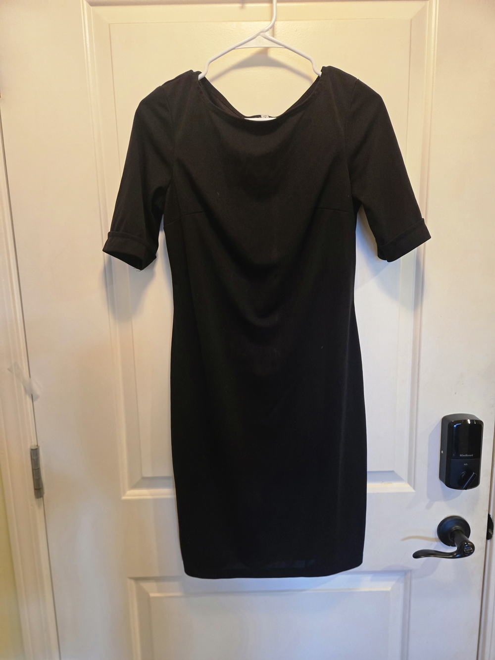 My Michelle Black Midi Sheath Dress
